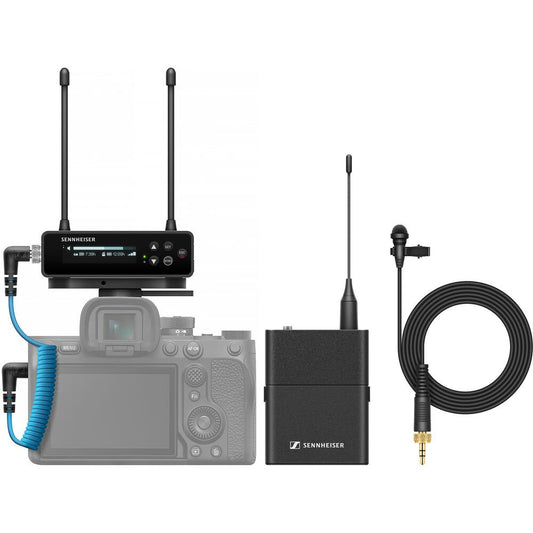 Sennheiser EW-DP ME 2 SET Camera-Mount Digital Wireless Omni Lavalier Mic System (Q1-6: 470 to 526 MHz) image 0
