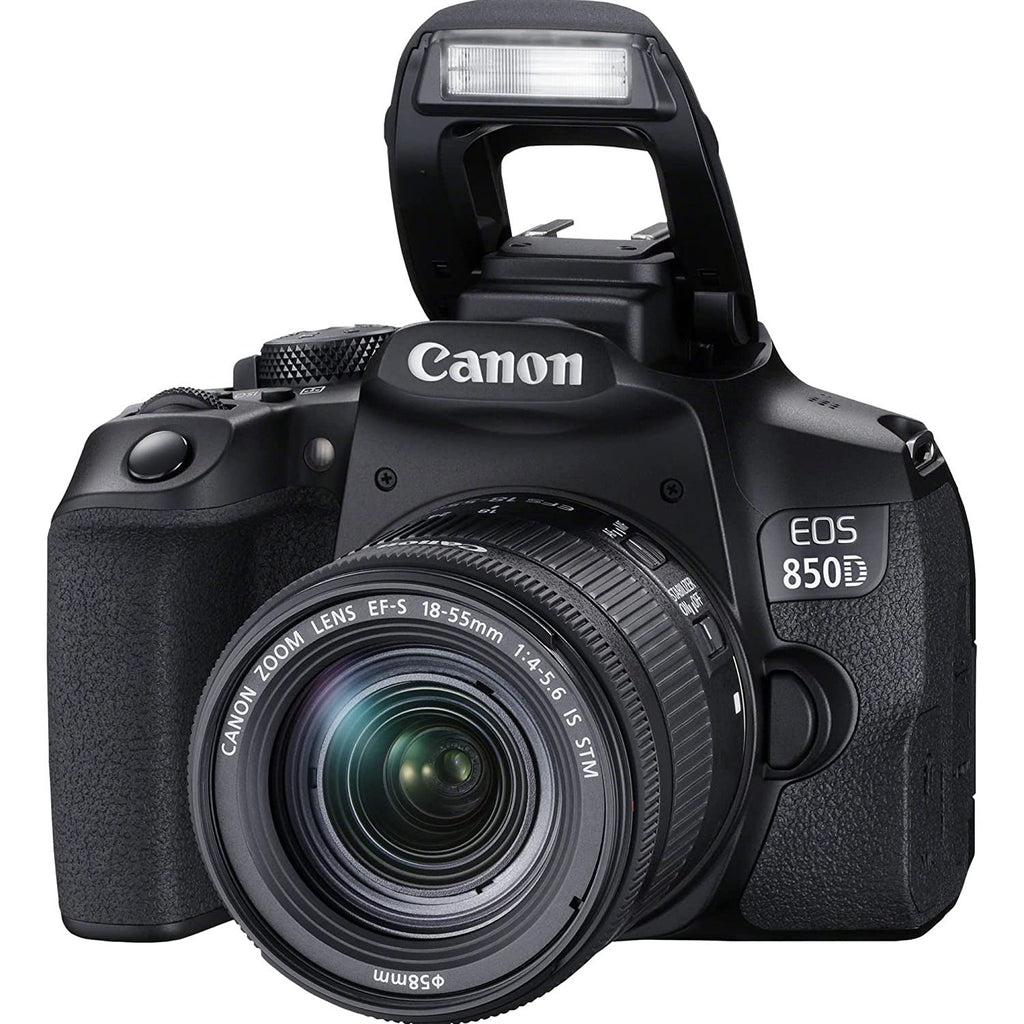 Canon EOS 850D 24.1 Digital SLR Camera (Black) with EF S18-55 IS STM Lens image 1