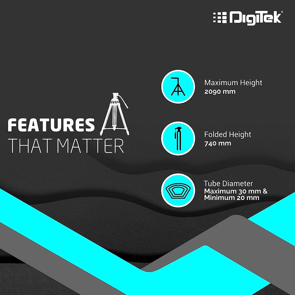 DIGITEK (DTR 690 VD PRO) Lightweight Tripod (208 cm) image 1
