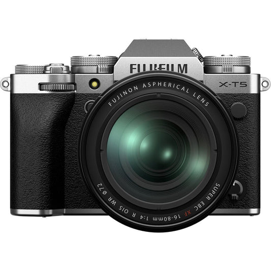 FUJIFILM X-T5 Mirrorless Camera with 16-80mm Lens (Silver) image 0