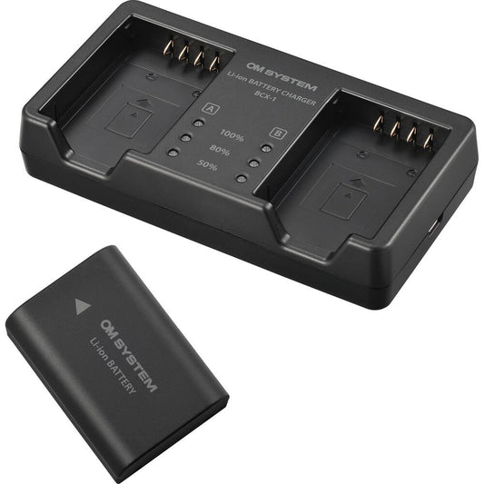 OM SYSTEM SBCX-1 Lithium-Ion Battery and Charger Kit image 0