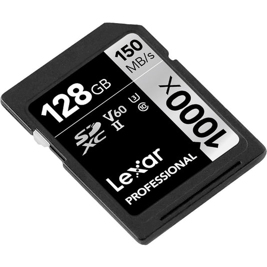 Lexar 128GB Professional 1000x UHS-II SDXC Memory Card image 1