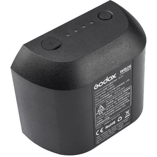 Godox WB26 Rechargeable Lithium-Ion Battery Pack for AD600Pro Flash (28.8V, 2600mAh) image 0