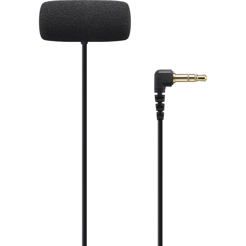 Sony ECM-LV1 Compact Stereo Lavalier Microphone with 3.5mm TRS Connector image 1