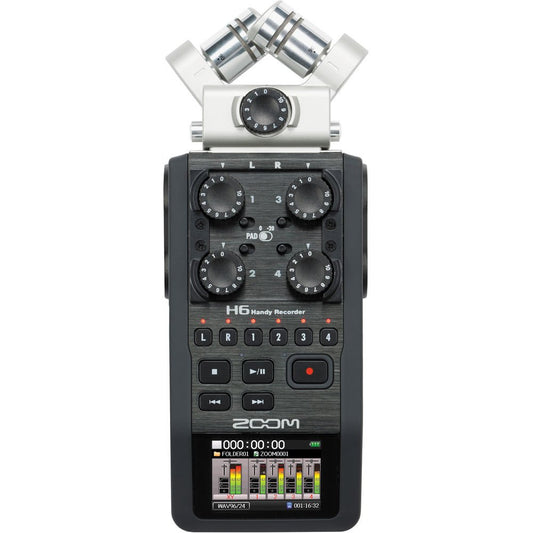 Zoom H6 6-Input / 6-Track Portable Handy Recorder with Interchangeable Mic Capsules image 0