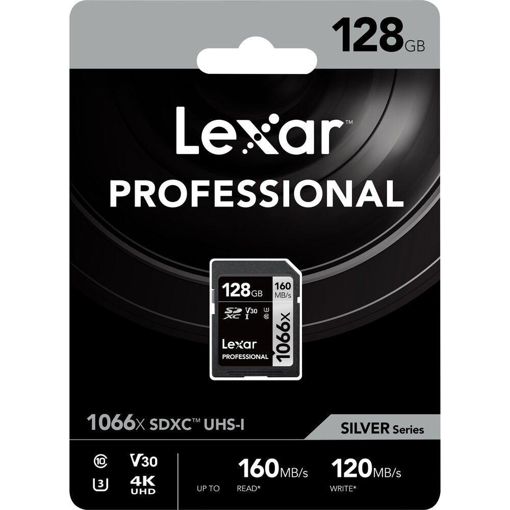 Lexar 128GB Professional 1066x UHS-I SDXC Memory Card (SILVER Series) image 2