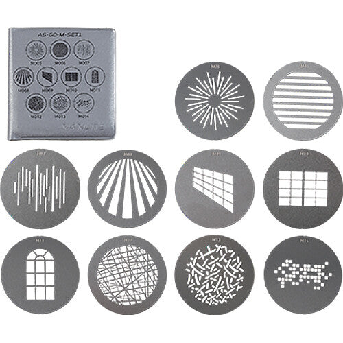 Nanlite M-Size Gobos for Projection Attachment (Set 1) image 0