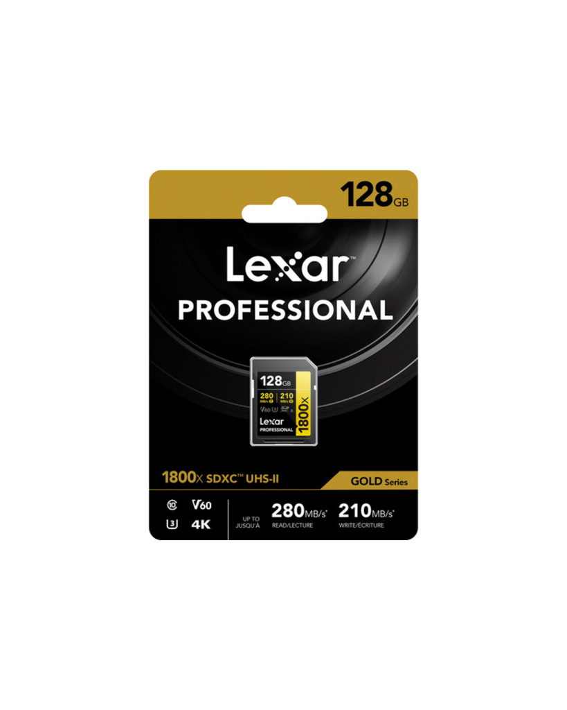 Lexar 128GB Professional 1800x UHS-II SDXC Memory Card