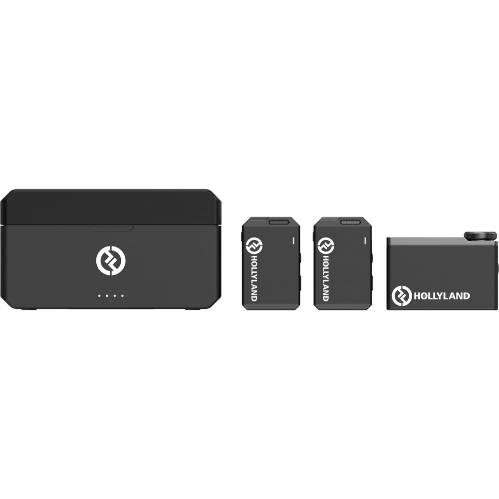 Hollyland LARK MAX Duo 2-Person Wireless Microphone System (2.4 GHz, Black) image 3