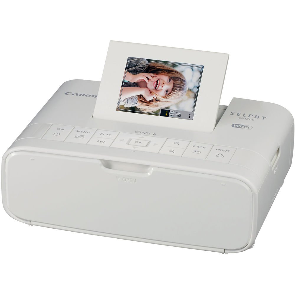 Canon SELPHY CP1200 Wireless Compact Photo Printer (White) image 1