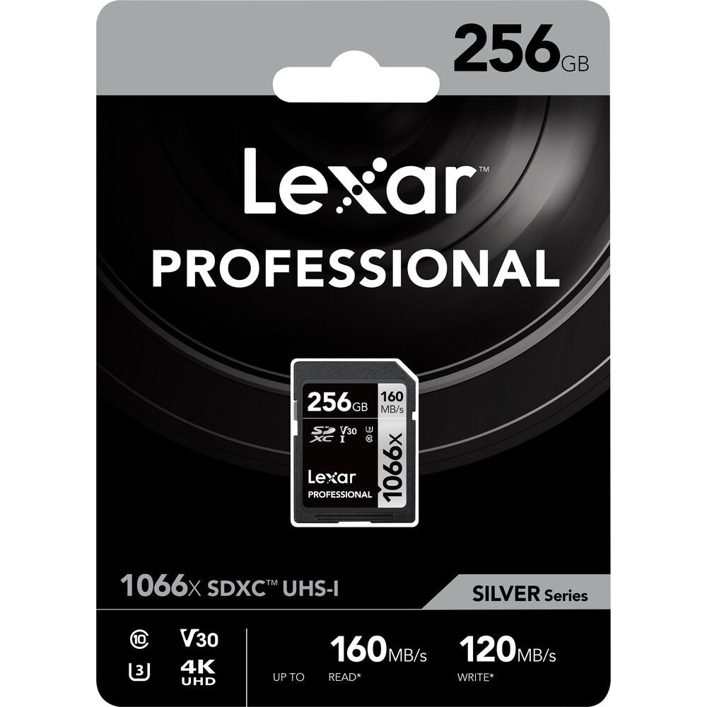 Lexar 256GB Professional 1066x UHS-I SDXC Memory Card (SILVER Series) image 2
