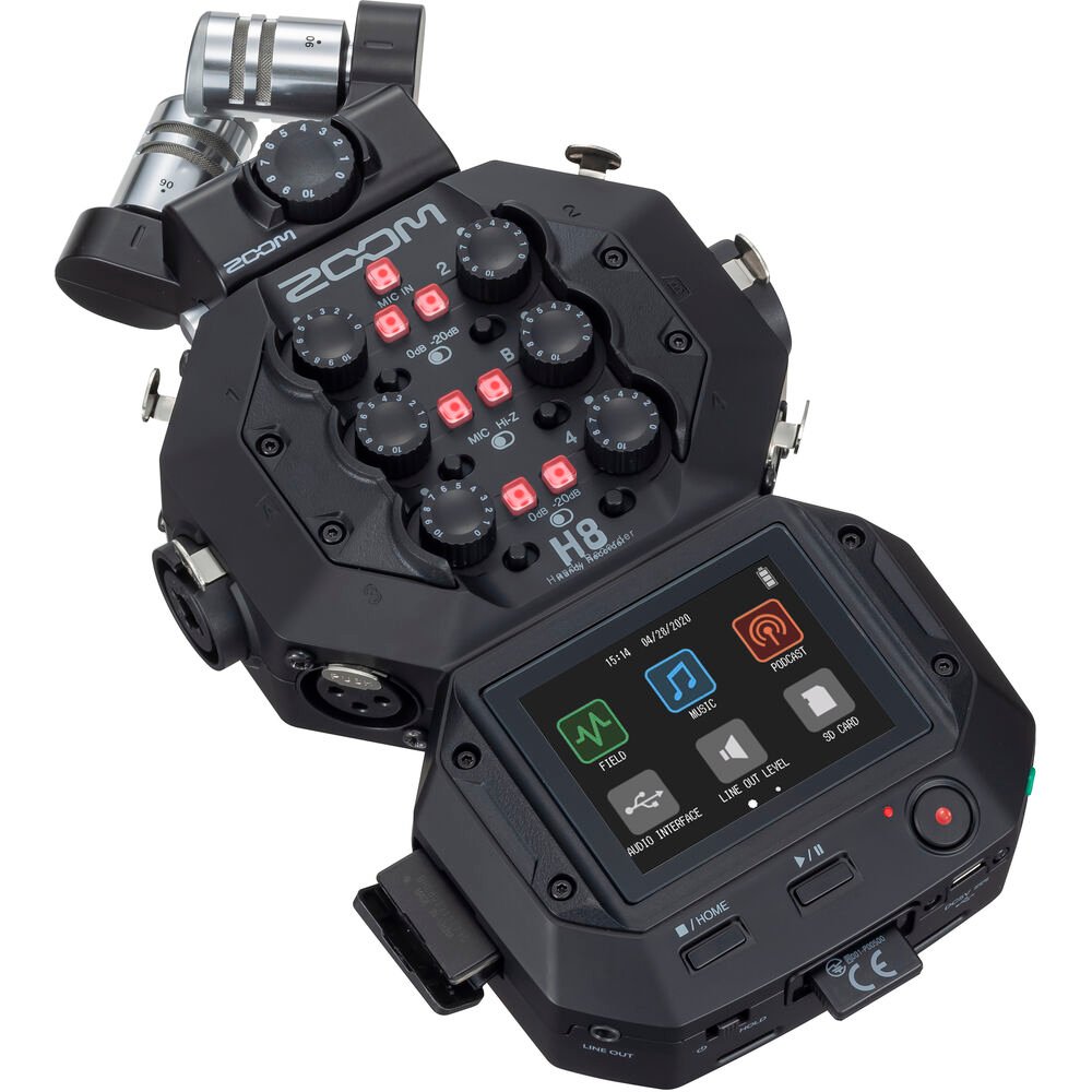 Zoom H8 8-Input / 12-Track Portable Handy Recorder image 4