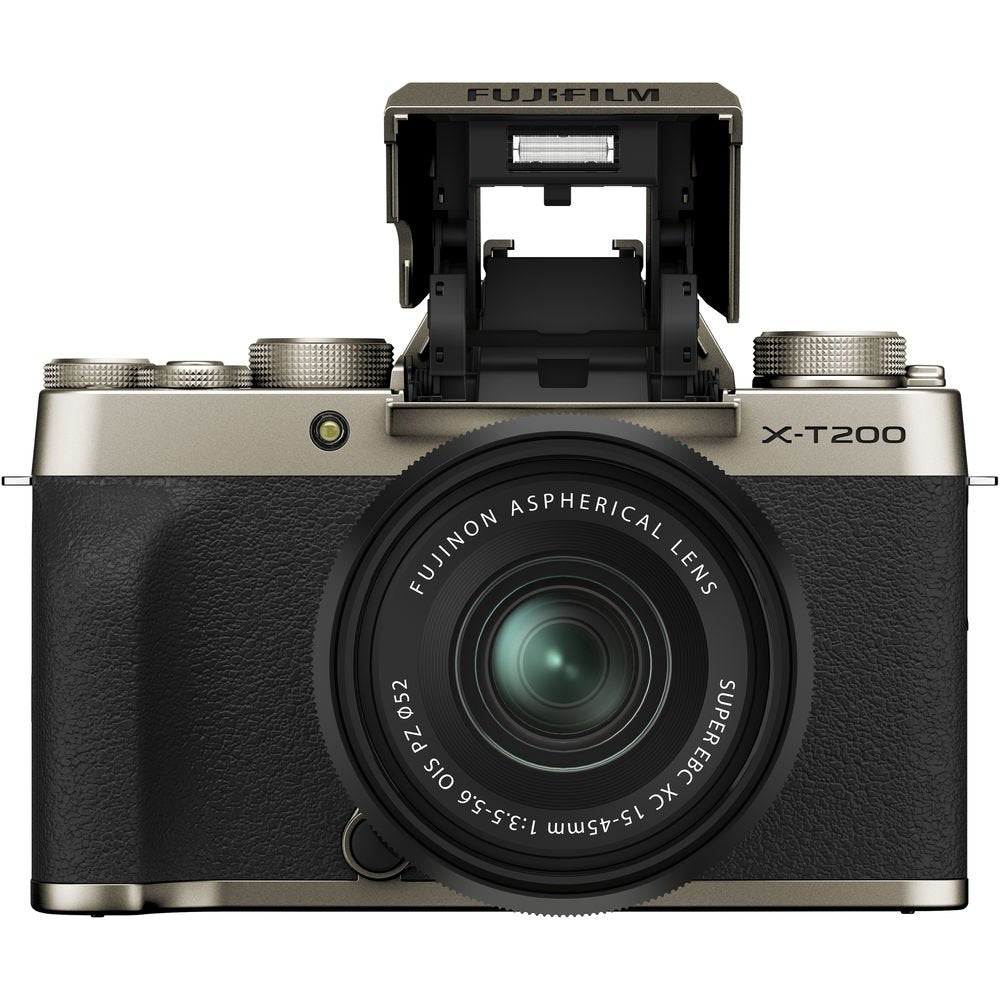 FUJIFILM X-T200 Mirrorless Digital Camera with 15-45mm Lens (Champagne Gold) image 2