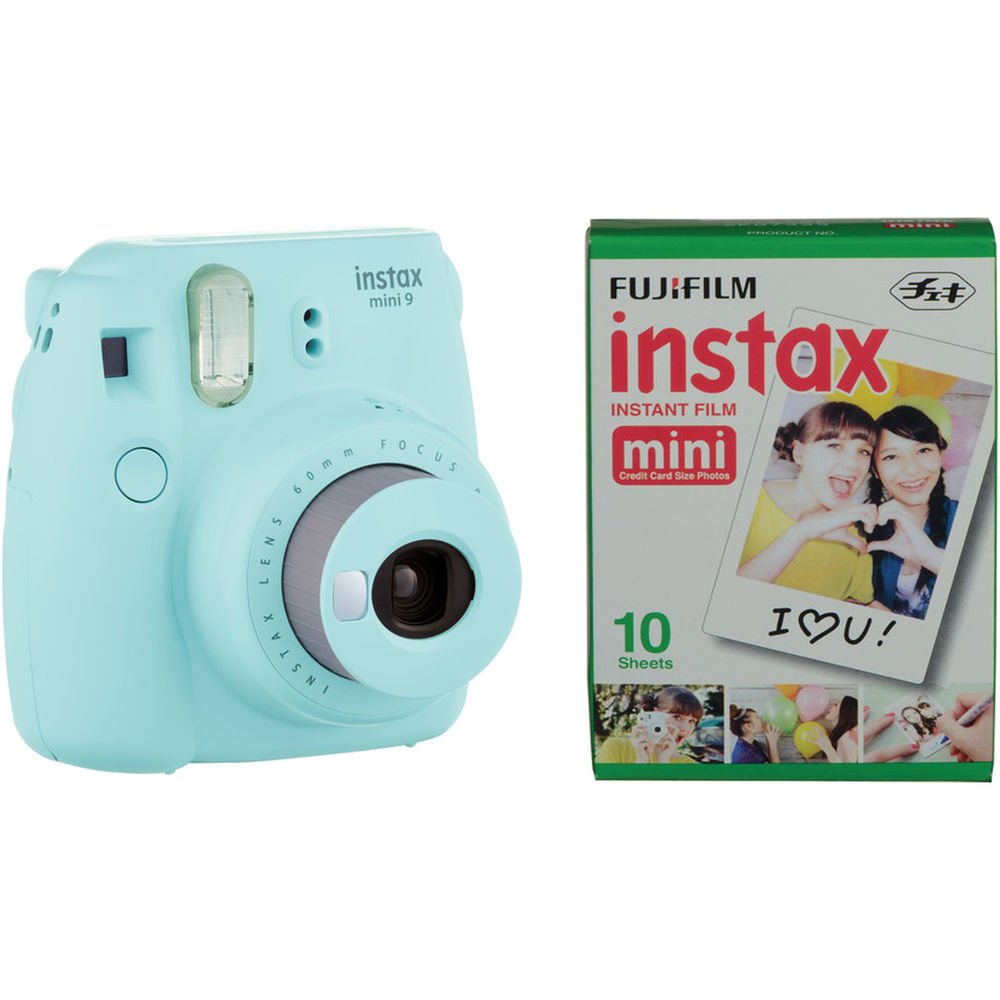 FujiFilm Instax Mini 9 Bundle Pack - ICE BLUE image