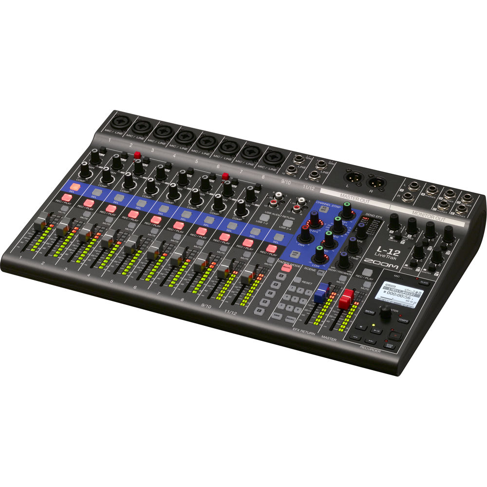 Zoom LiveTrak L-12 - 12-Channel Digital Mixer & Multitrack Recorder image 2