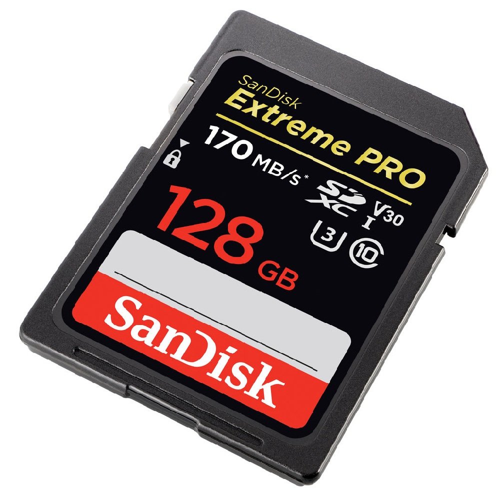 SanDisk 128GB Extreme PRO UHS-I SDXC Memory Card image 1