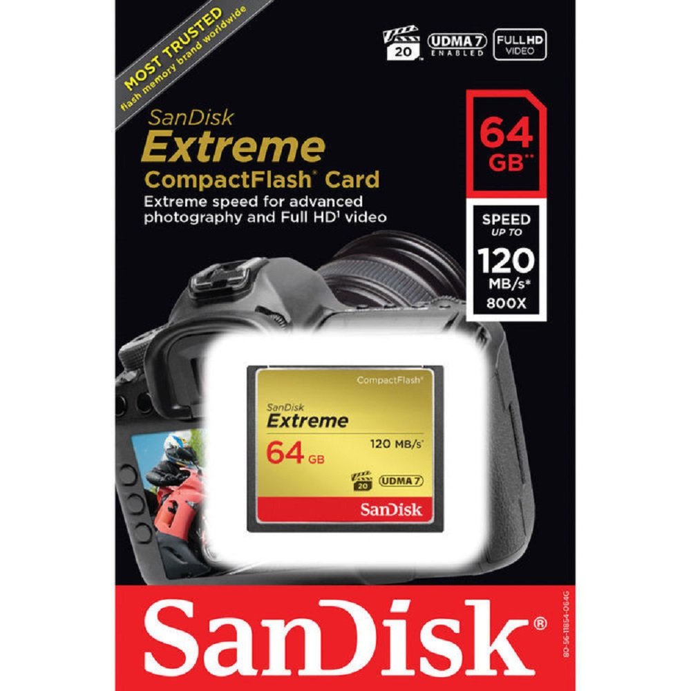 SanDisk 64 GB Extreme CompactFlash Memory Card image 2
