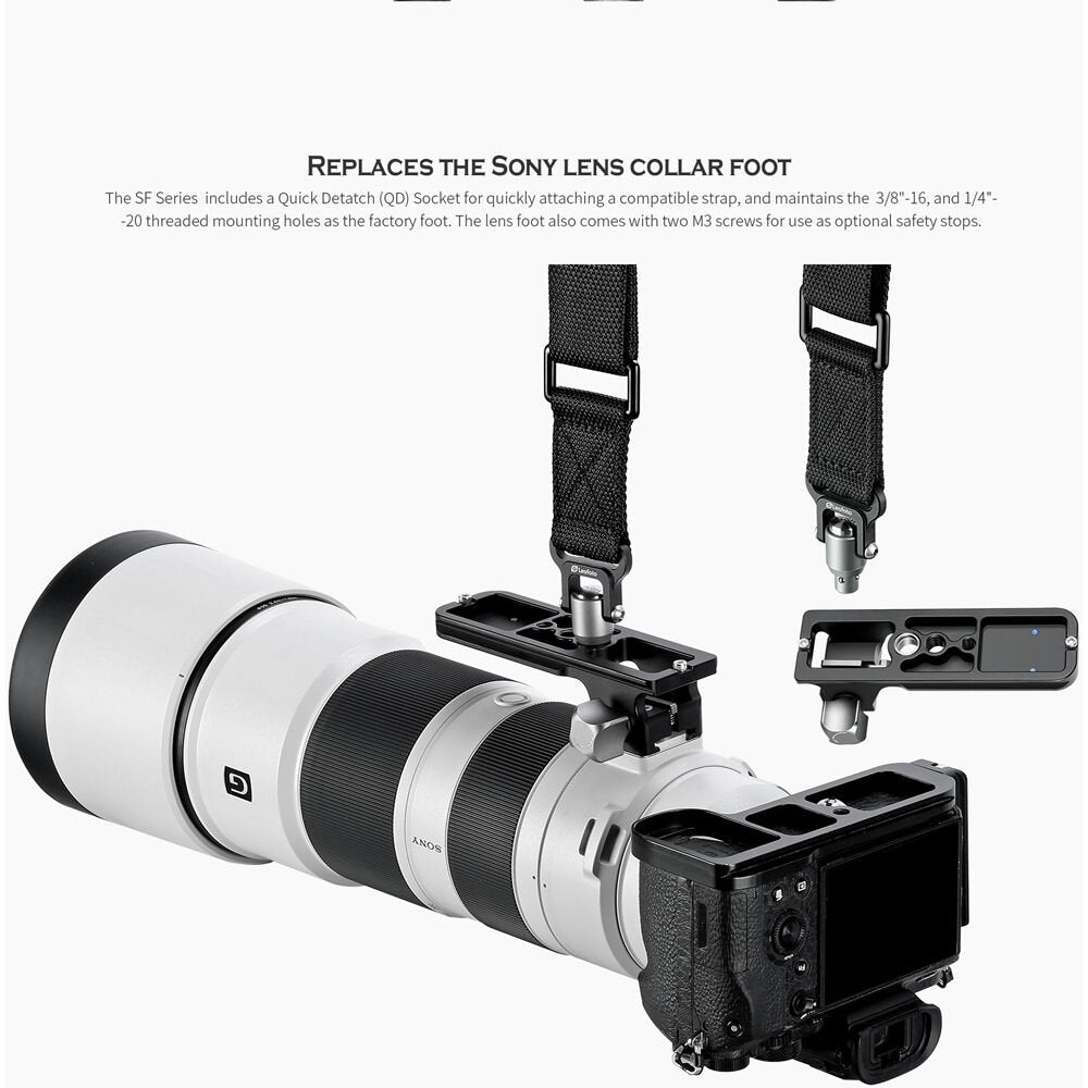 Leofoto SF-02 Lens Foot with Clamp for Sony FE 200-600mm f/5.6-6.3 G OSS Lens image 3