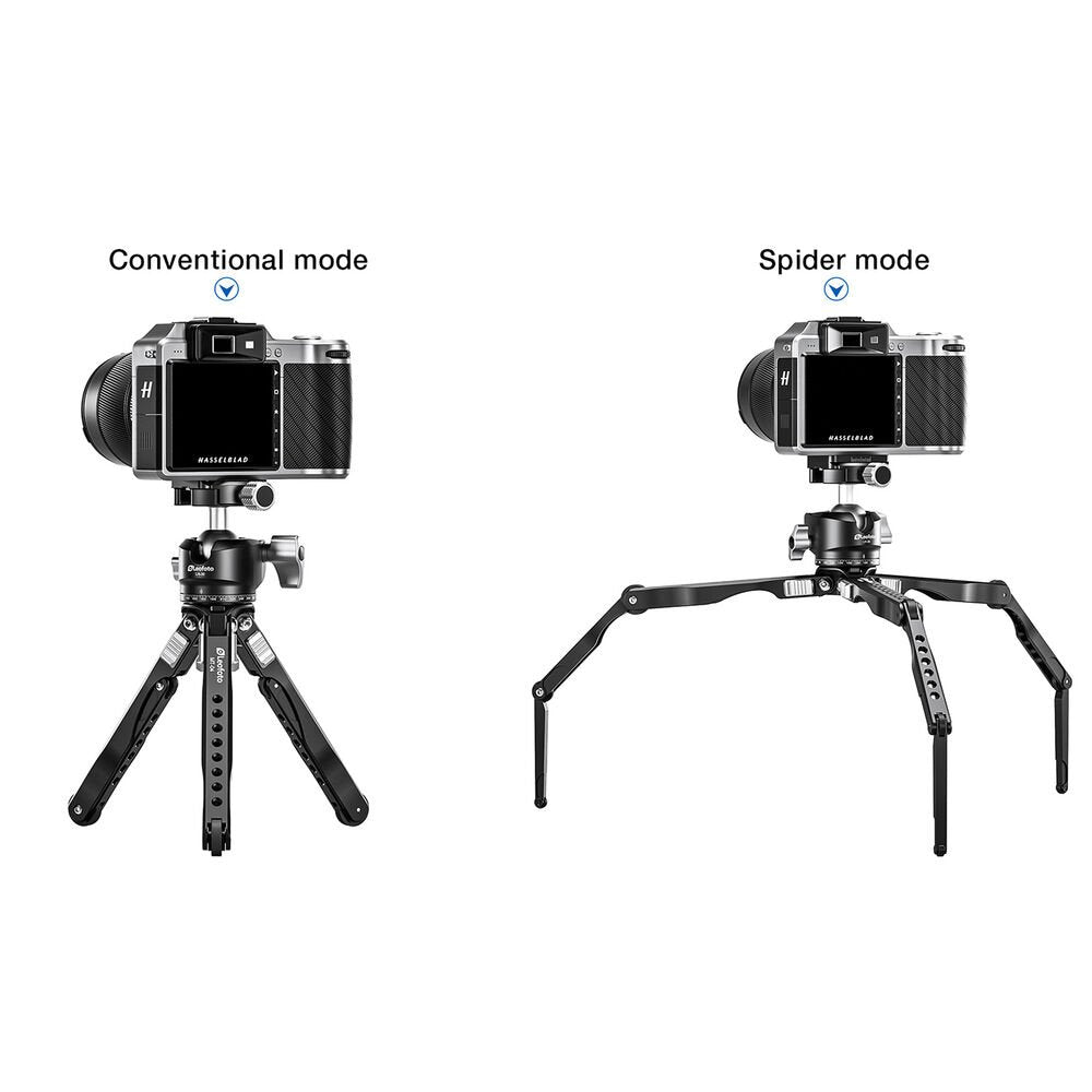 Leofoto Spider MT-04 Aluminum Mini Tripod with LH-30 Ball Head image 2