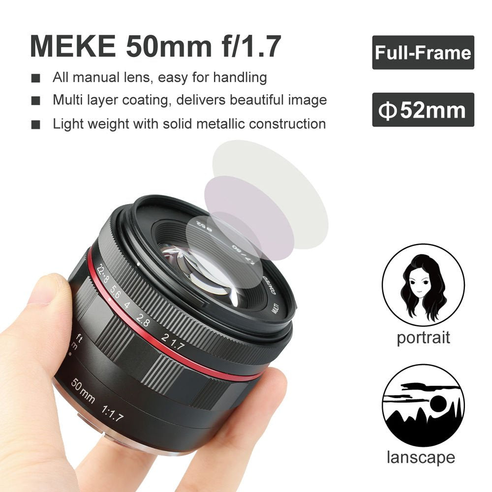 Meike MK-50mm f/2 Lens for Sony E image 2