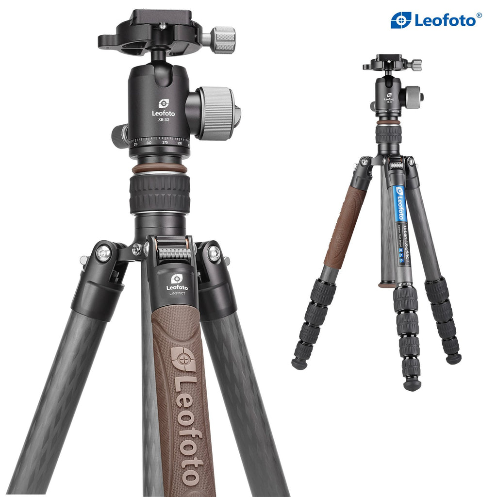 Leofoto LX-255CT Urban Series Carbon Fiber Tripod with XB-32 Ball Head image 0