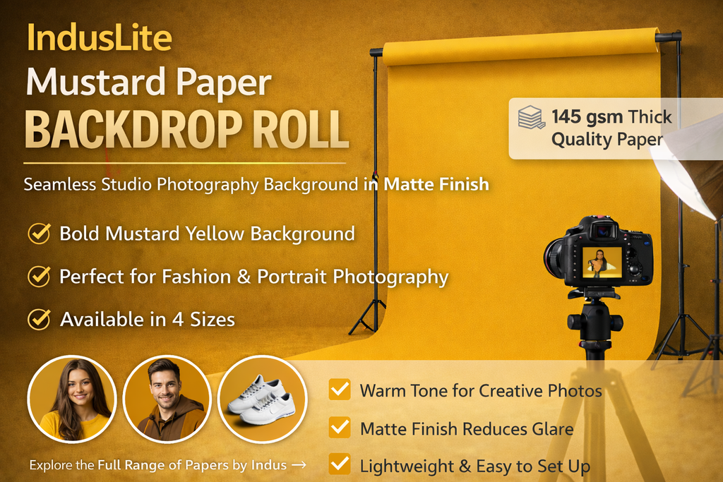 IndusLite Mustard Paper Backdrop Roll (INDL-04) image 3