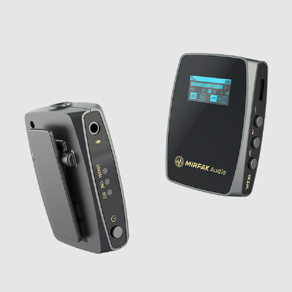 Mirfak WE10 Pro Dual Transmitter Wireless Microphone System image 2