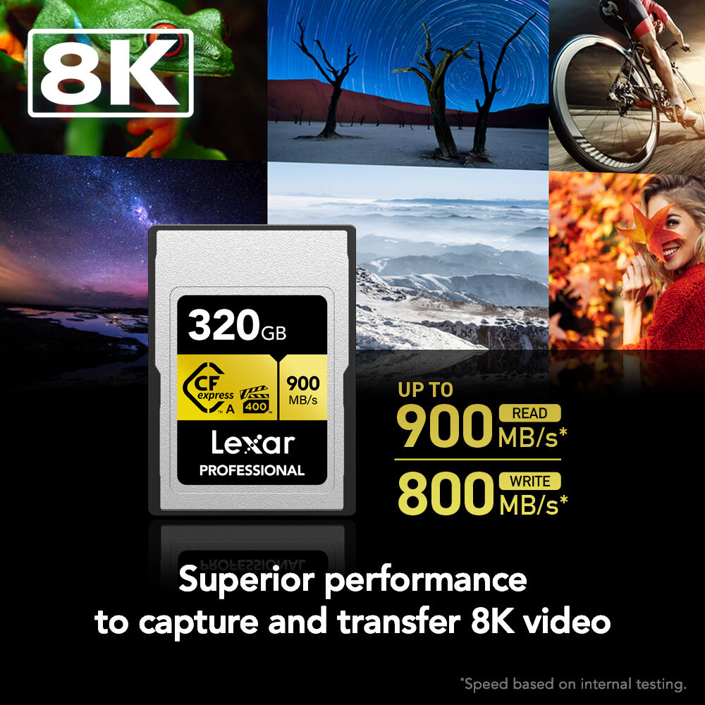 Lexar 320GB Professional CFexpress Type A Card GOLD Series image 1