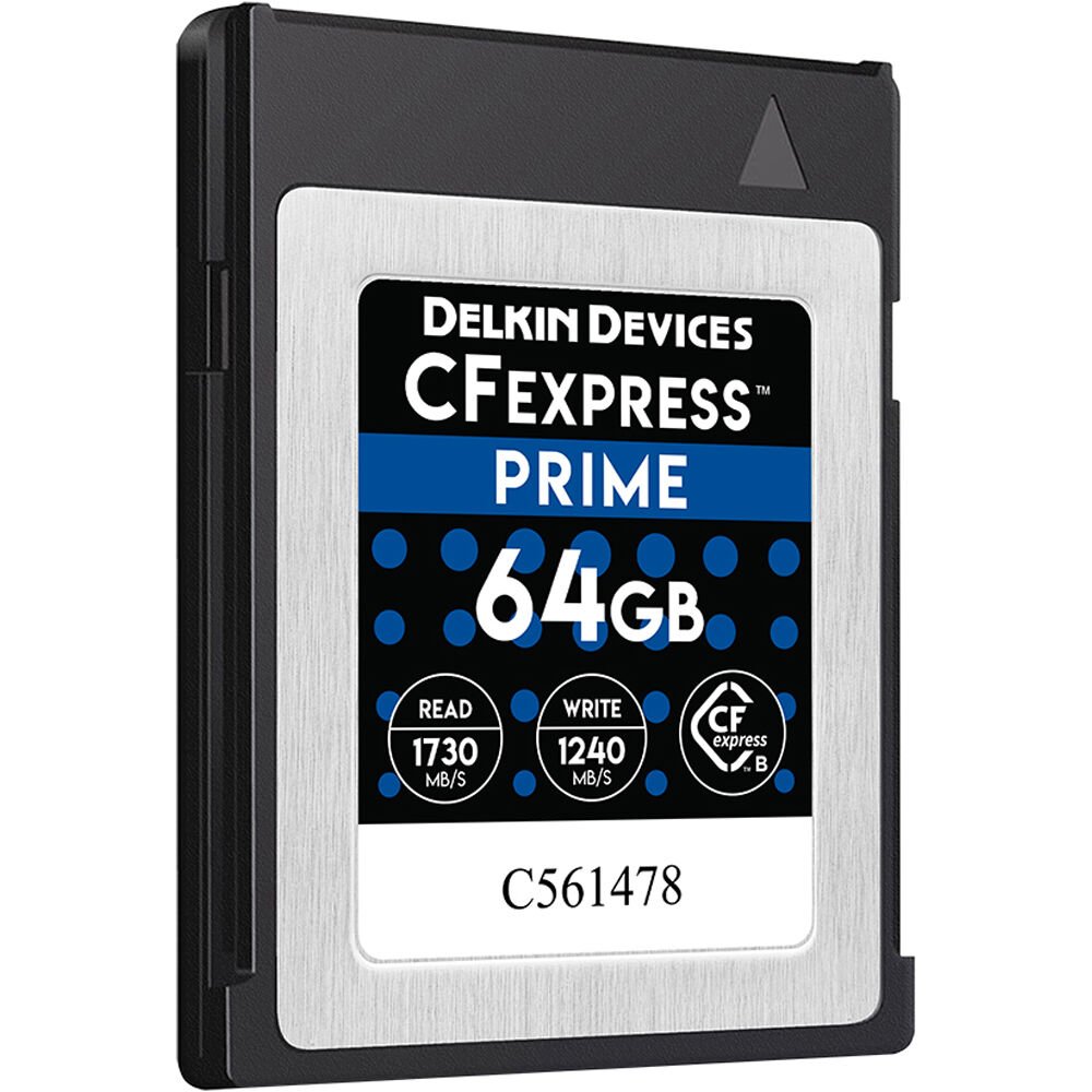 Delkin Devices 64GB PRIME CFexpress Type B Memory Card image 0