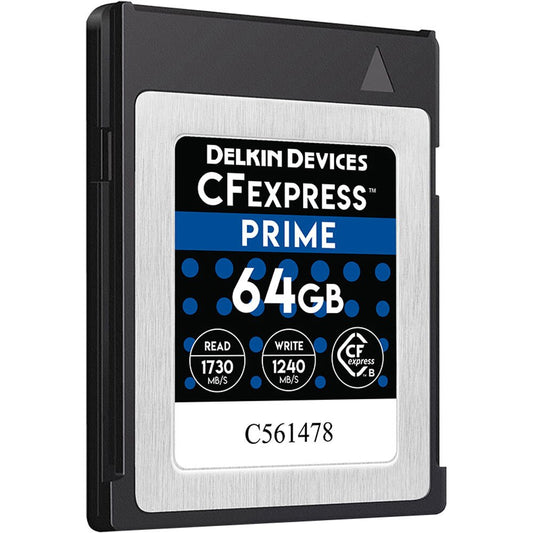 Delkin Devices 64GB PRIME CFexpress Type B Memory Card image 0