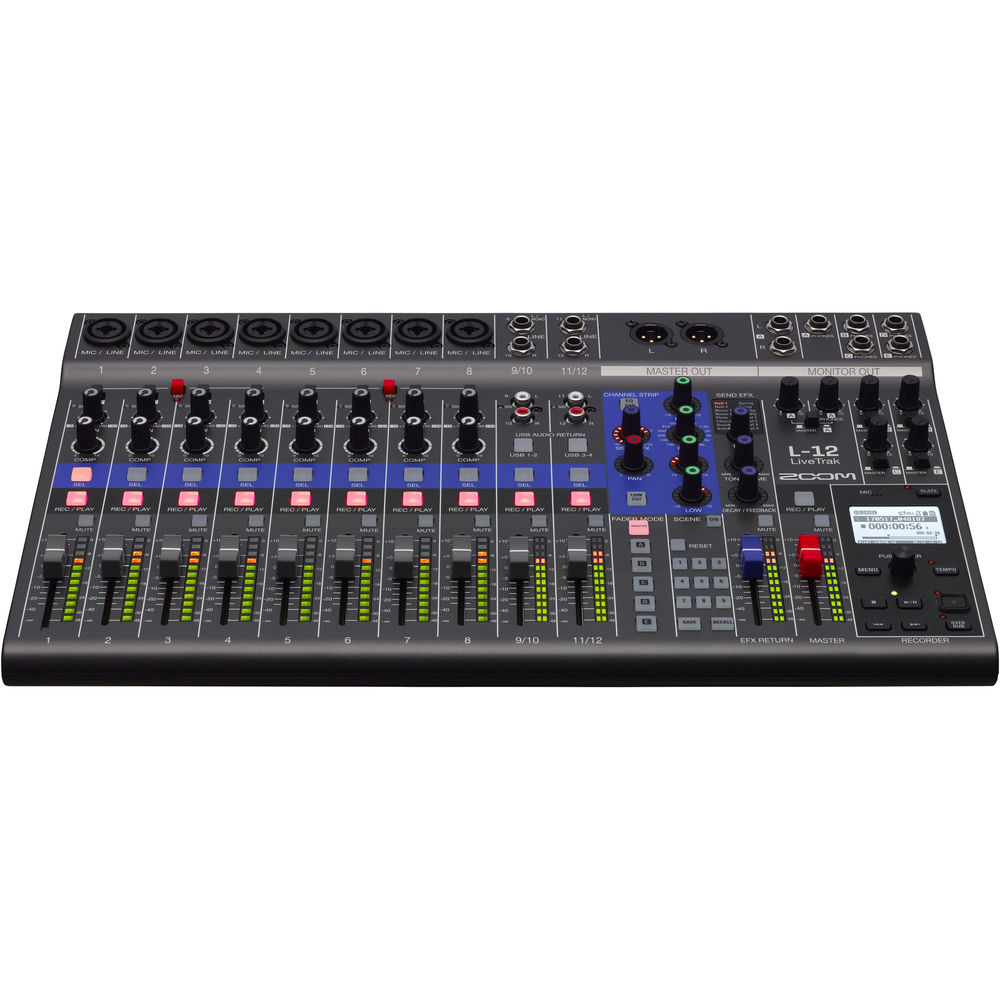 Zoom LiveTrak L-12 - 12-Channel Digital Mixer & Multitrack Recorder image 1