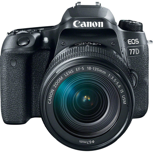 Canon EOS 77D DSLR Camera with 18-135mm USM Lens image 1