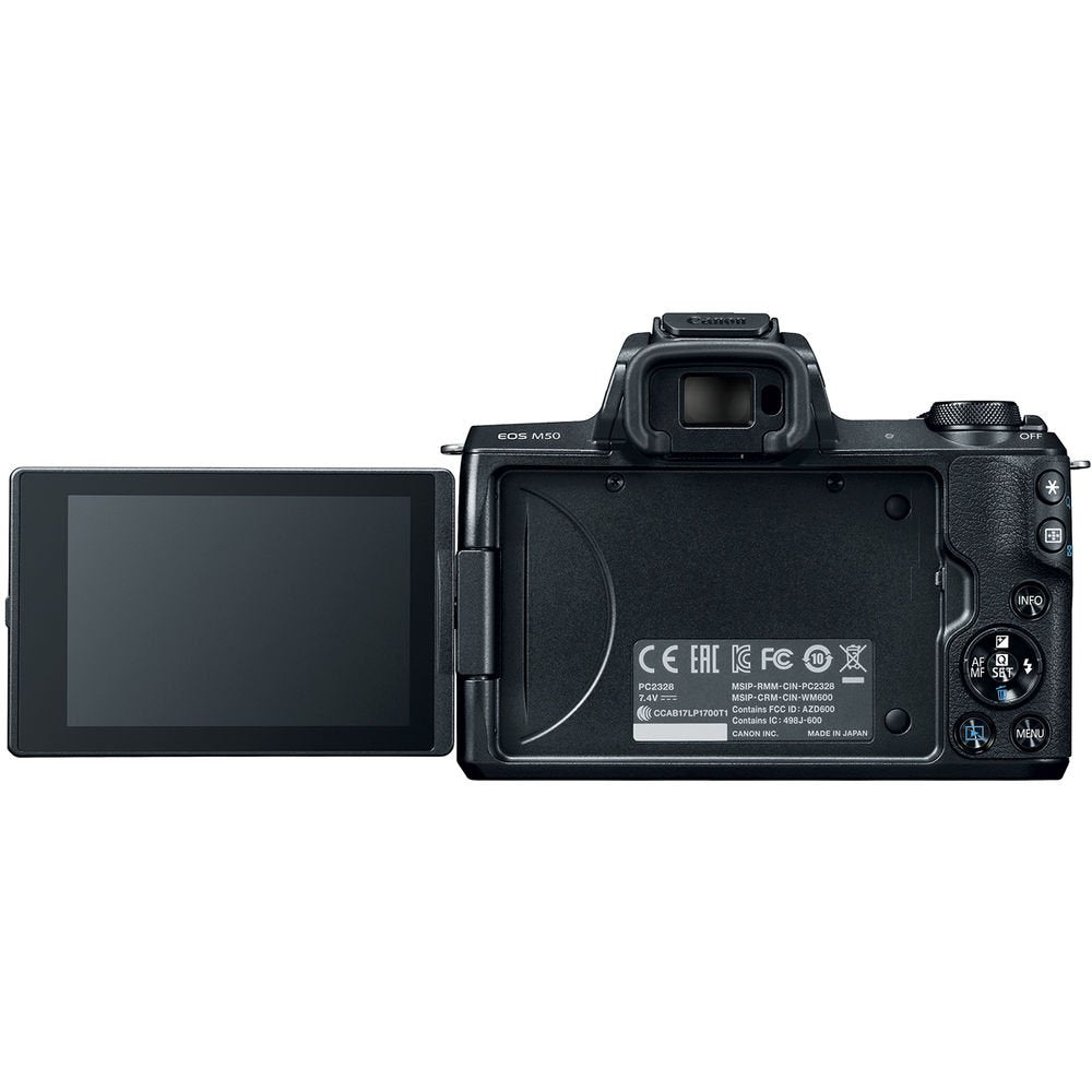 Canon EOS M50 Mirrorless Camera with 15-45mm Lens Kit (Black) image 5