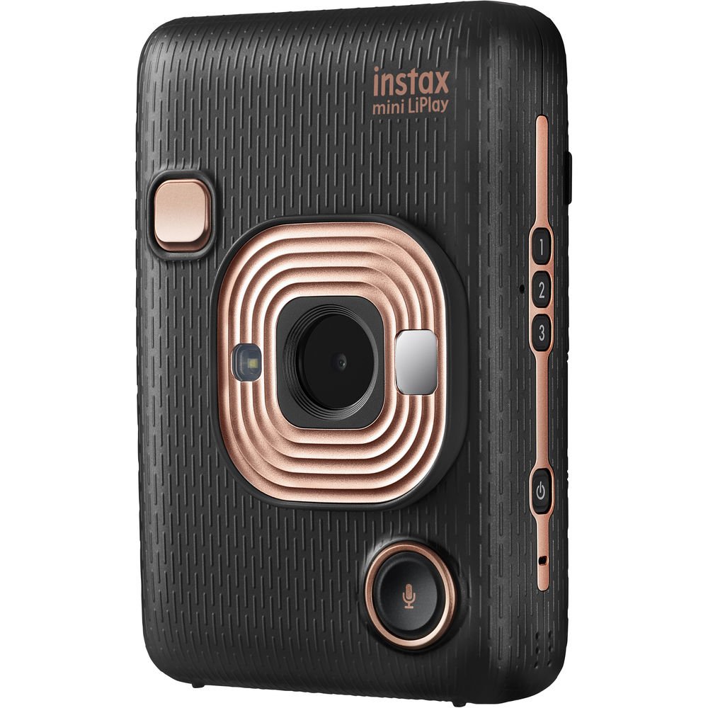 FUJIFILM INSTAX Mini LiPlay Plus Hybrid Instant Camera (Elegant Black) image 1