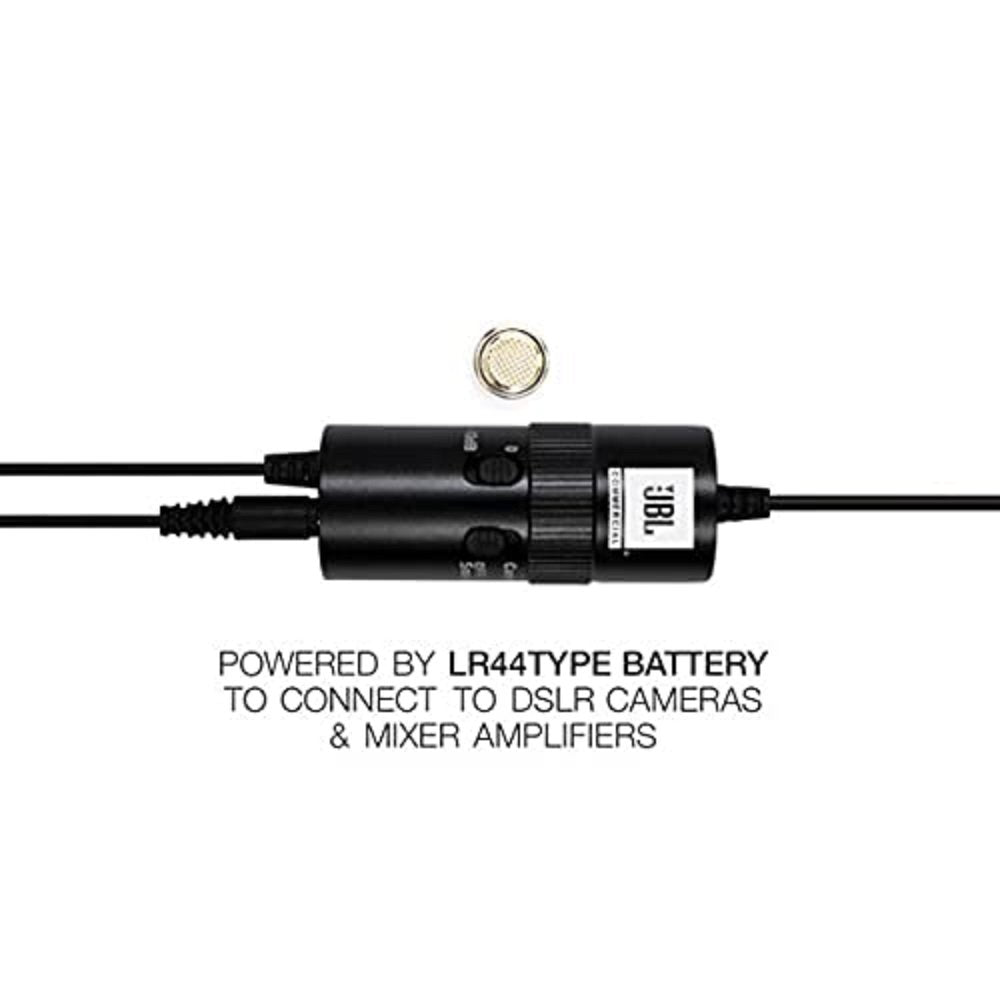 JBL Commercial CSLM30B Omnidirectional Lavalier Microphone image 3