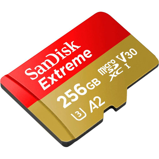 SanDisk 256GB Extreme UHS-I microSDXC Memory Card with SD Adapter image 1