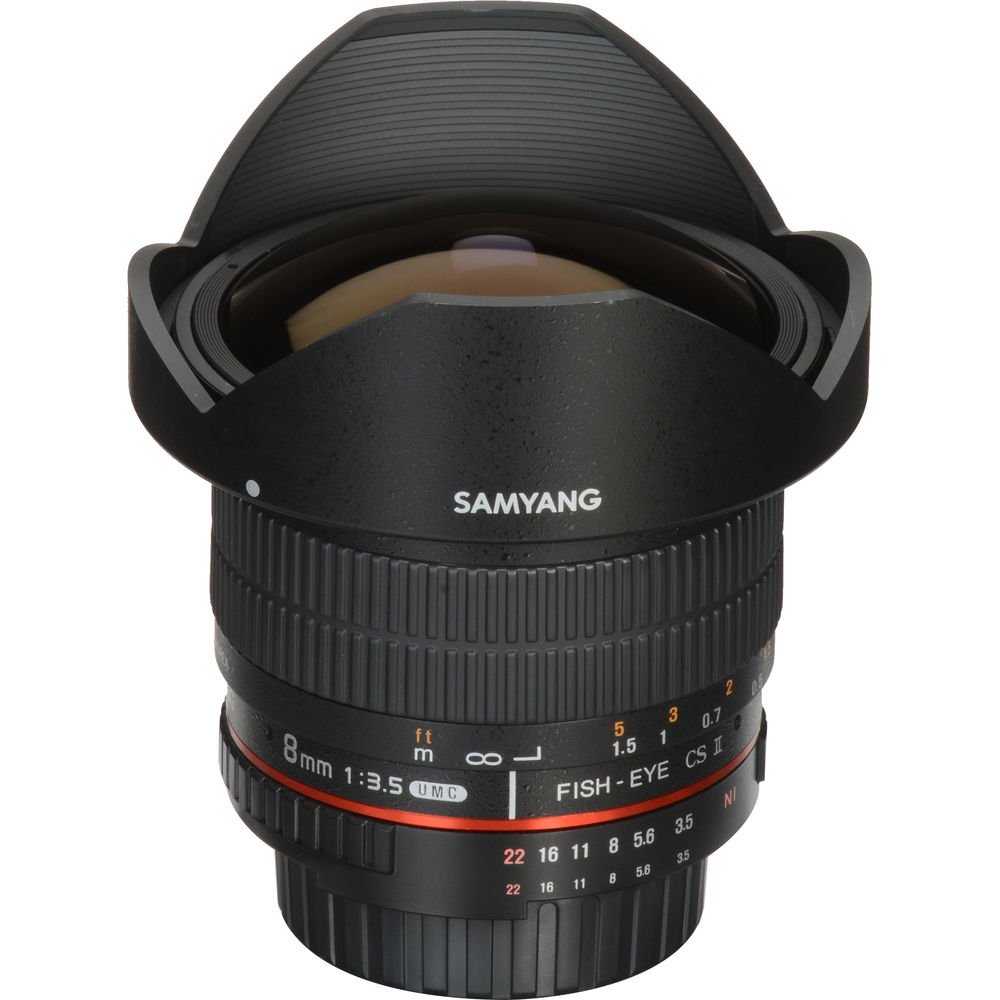 Samyang 8mm f/3.5 HD Fisheye Lens with AE Chip and Removable Hood for Nikon image 2