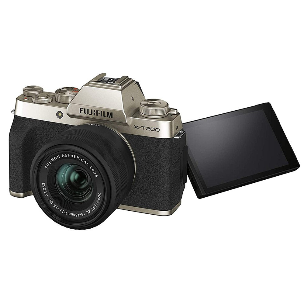 Fujifilm X-T200 Mirrorless Camera with 15-45mm Lens (Champagne Gold) image 5
