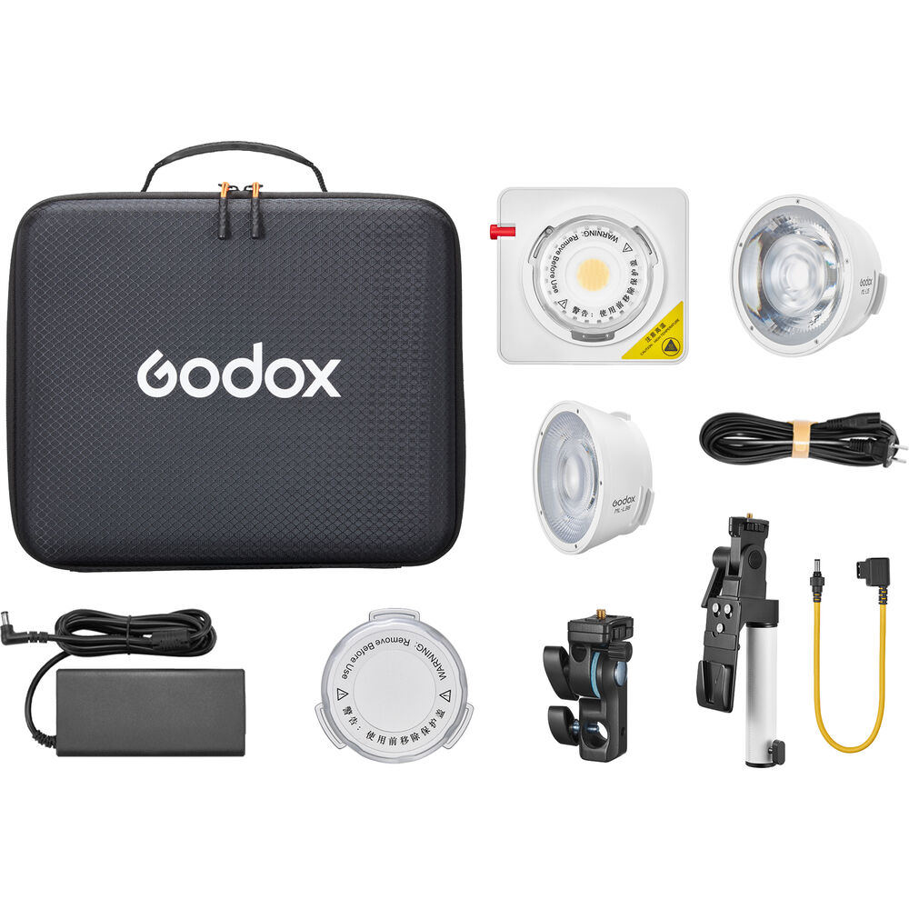 Godox ML100Bi Bi-Color Portable LED Light (36° Lens & V-Mount Handgrip Kit) image 0