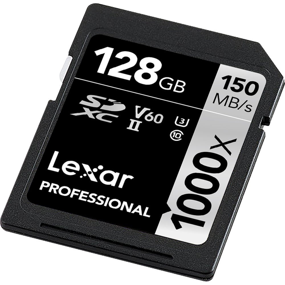 Lexar 128GB Professional 1000x UHS-II SDXC Memory Card image 2