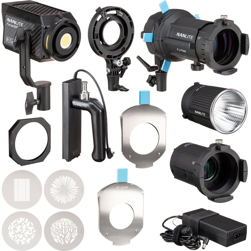 Nanlite Forza 60B II Bi-Color LED Monolight (Projection Kit) image 1