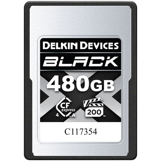 Delkin 480GB BLACK CFexpress Type A 4.0 Memory Card image 0