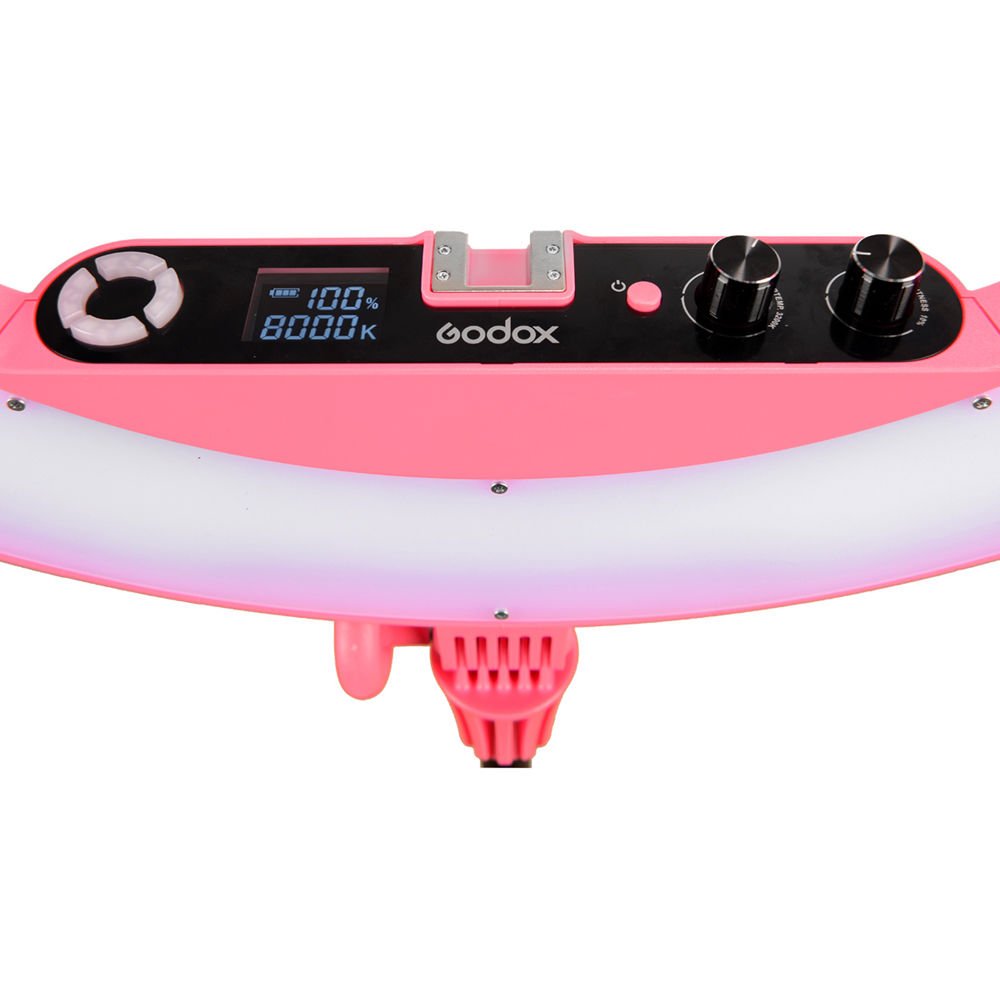 Godox LR160 Bi-Color Ringlight (Pink) image 2