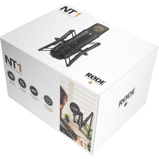 Rode NT-1 KIT 1" Cardioid Condenser Microphone with Shockmount image 1