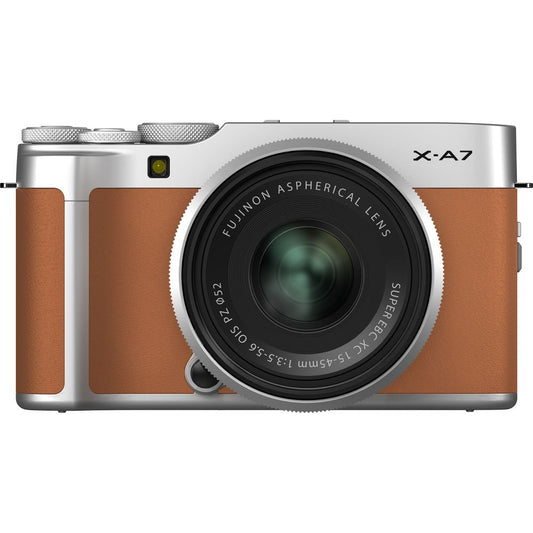 FUJIFILM X-A7 Mirrorless Digital Camera with 15-45mm Lens (Camel) image 1