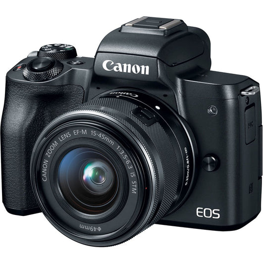 Canon EOS M50 Mirrorless Camera with 15-45mm Lens Kit (Black) image 0