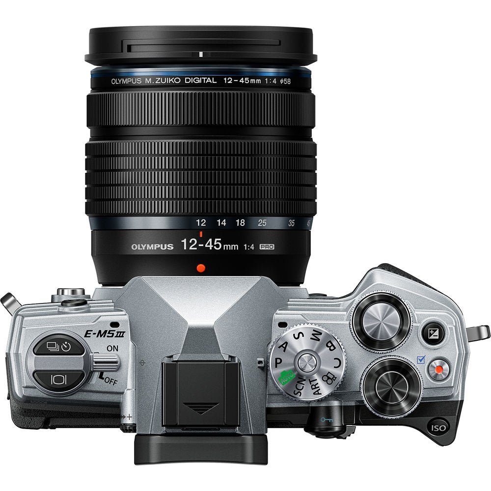 Olympus OM-D E-M5 Mark III Mirrorless Digital Camera with 12-45mm Lens (Black) image 1