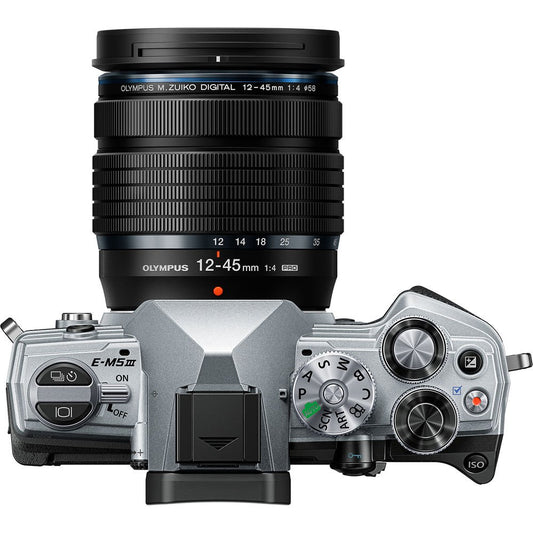 Olympus OM-D E-M5 Mark III Mirrorless Digital Camera with 12-45mm Lens (Black) image 1