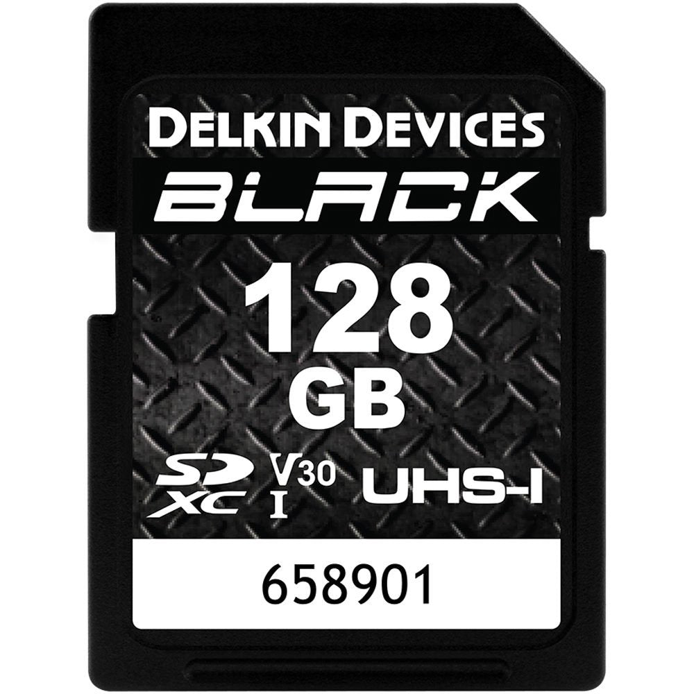 Delkin Devices 128GB BLACK UHS-I SDXC Memory Card image 0