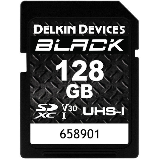 Delkin Devices 128GB BLACK UHS-I SDXC Memory Card image 0